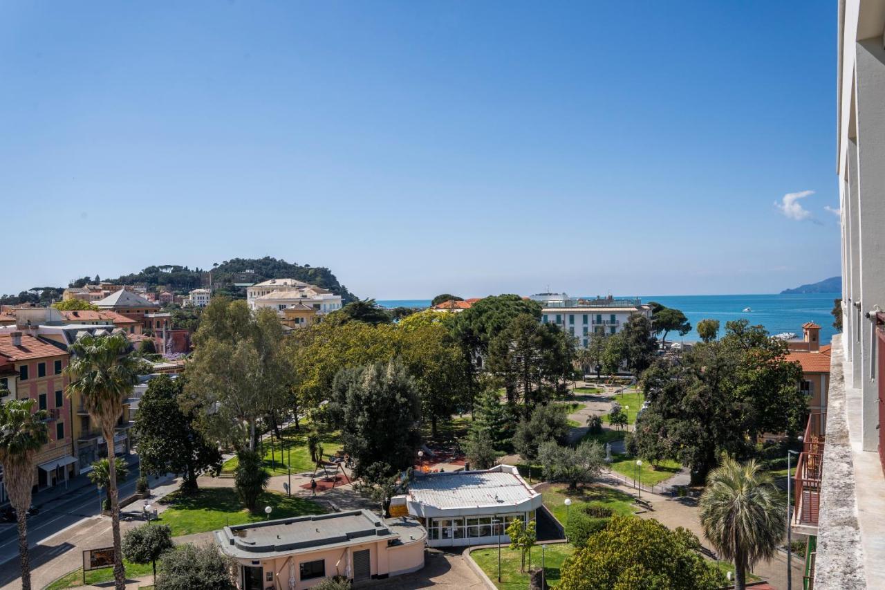 025 - Casa Panoramica In Centro, 90Metri Spiaggia Vista Mare Con Terrazzo Vista Portofino Sestri Levante Eksteriør billede