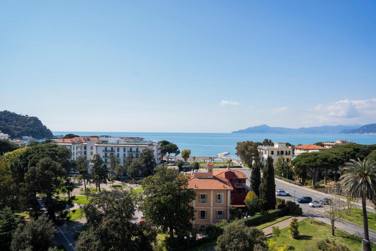 025 - Casa Panoramica In Centro, 90Metri Spiaggia Vista Mare Con Terrazzo Vista Portofino Sestri Levante Eksteriør billede
