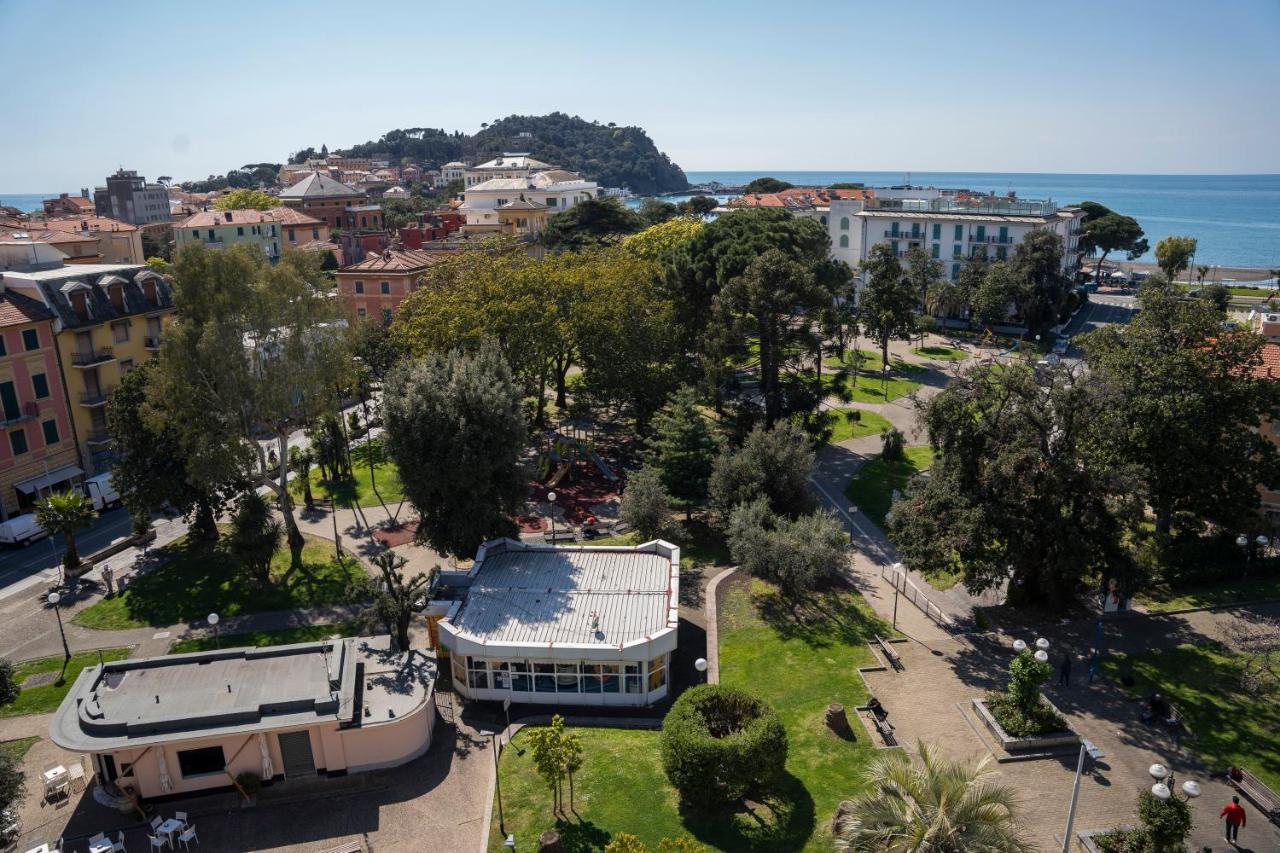 025 - Casa Panoramica In Centro, 90Metri Spiaggia Vista Mare Con Terrazzo Vista Portofino Lejlighed Sestri Levante Eksteriør billede